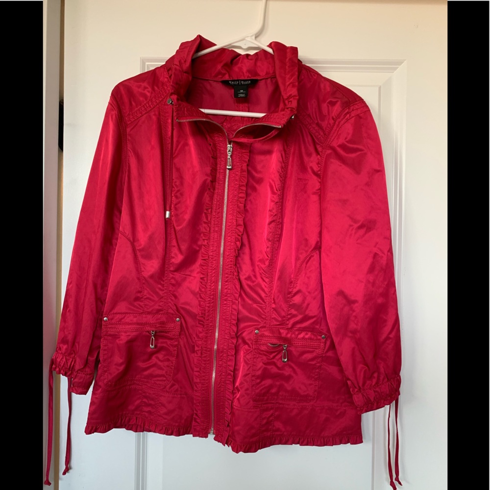 WHBM pink shiny jacket